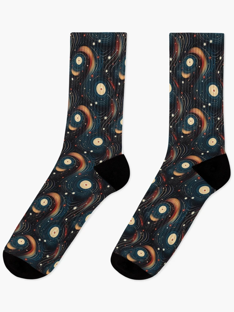 Thumbnail 1 of 5, Socks, Interstellar Pattern designed and sold by SideSignal.