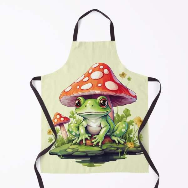 Item preview, Cottage core Toadstool Mushroom and Frog designed and sold by BuxomBabe21.