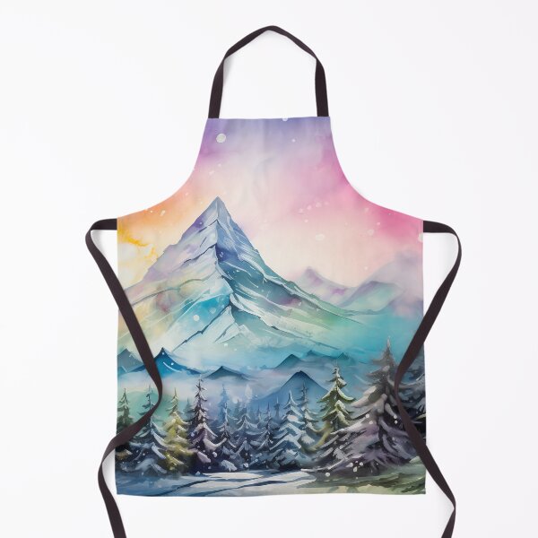 Item preview, Aurora borealis light landscape designed and sold by Red Witch Art.
