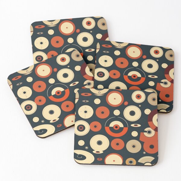 Item preview, Vintage Vinyl Records on Navy Blue designed and sold by musicgeniusart.