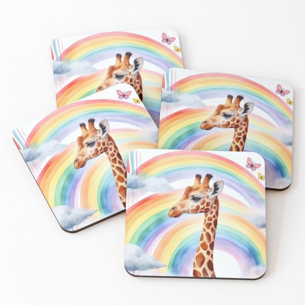 Item preview, Giraffe and rainbow. designed and sold by growing-mom.