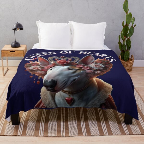 Item preview, Queen of Hearts - Bullterrier Valentine February designed and sold by ToastistheTruth.