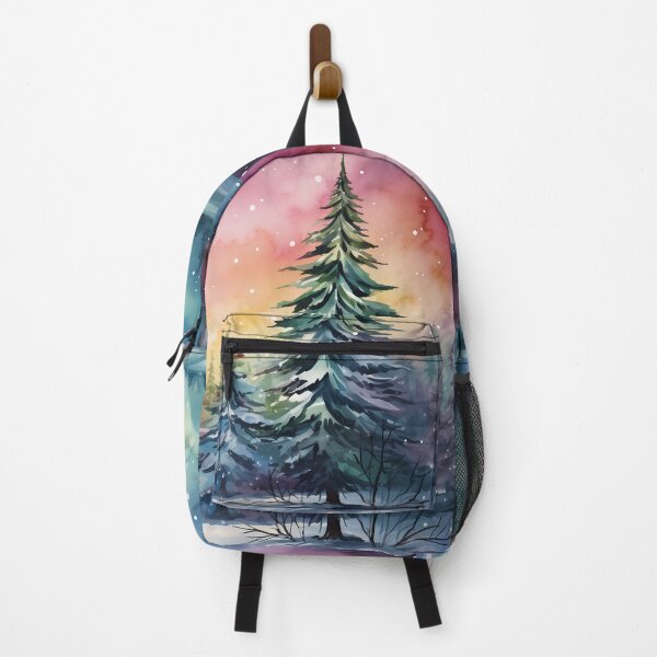 Item preview, Aurora borealis light landscape designed and sold by Red Witch Art.