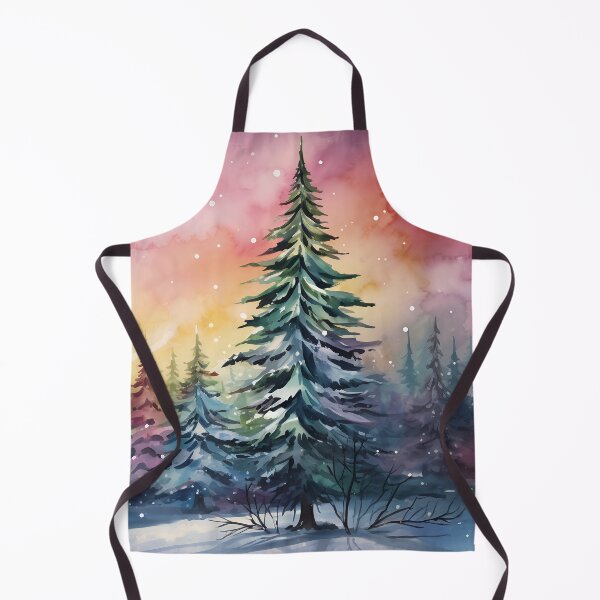 Item preview, Aurora borealis light landscape designed and sold by Red Witch Art.