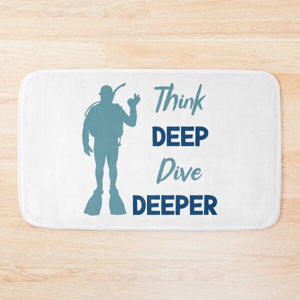 Item preview, Think Deep, Dive Deeper - Funny Ocean Lover and Diving (Multi-Color Design) 2 designed and sold by Spiprinto.