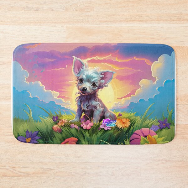 Item preview, Whimsical Y2K Rainbow Chinese Crested Dog Collection: Magical Shirts, Stickers, and More! designed and sold by ChromaKins.