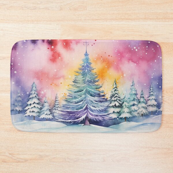 Item preview, Aurora borealis light landscape designed and sold by Red Witch Art.