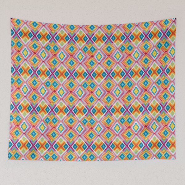 Item preview, Colorful woven fabric seamless pattern 201 designed and sold by Phumtanis66.