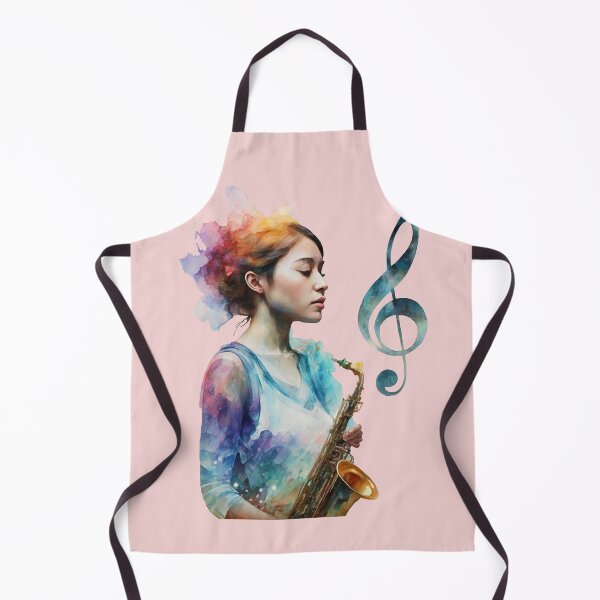 Item preview, Woman with Saxophone Painting in Oil designed and sold by NotesForMusic.