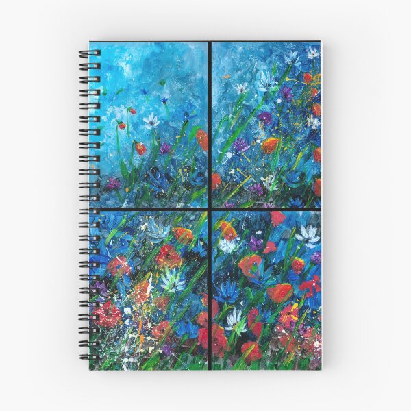 Item preview, Flower Garden Quadtych designed and sold by ThimblePeak.