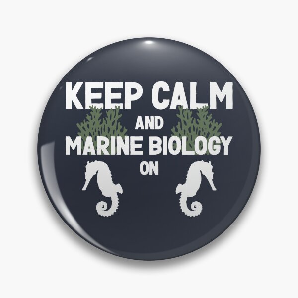 Item preview, Keep Calm and Marine Biology On - Seahorse, Algae, and Marine Biology Lovers (Light Design) designed and sold by Spiprinto.