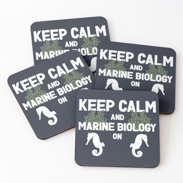 Item preview, Keep Calm and Marine Biology On - Seahorse, Algae, and Marine Biology Lovers (Light Design) designed and sold by Spiprinto.