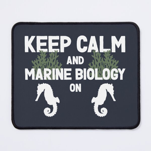 Item preview, Keep Calm and Marine Biology On - Seahorse, Algae, and Marine Biology Lovers (Light Design) designed and sold by Spiprinto.