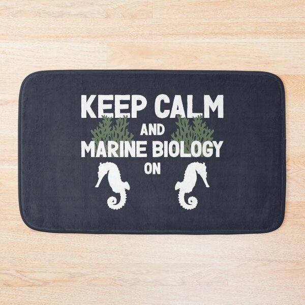 Item preview, Keep Calm and Marine Biology On - Seahorse, Algae, and Marine Biology Lovers (Light Design) designed and sold by Spiprinto.