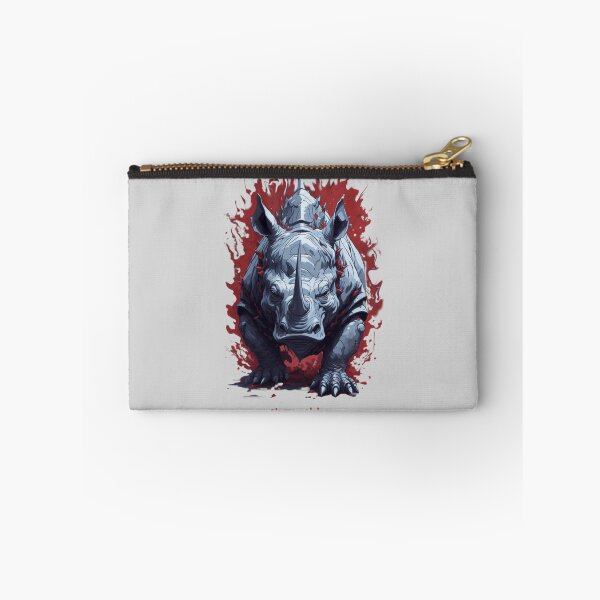 Item preview, Red and gray rhinoceros, Akelarre designed and sold by AkelarreDesigns.