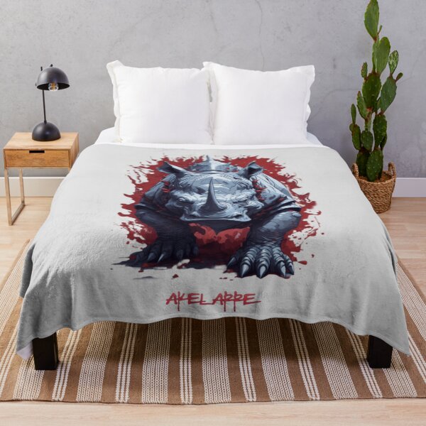 Item preview, Red and gray rhinoceros, Akelarre designed and sold by AkelarreDesigns.