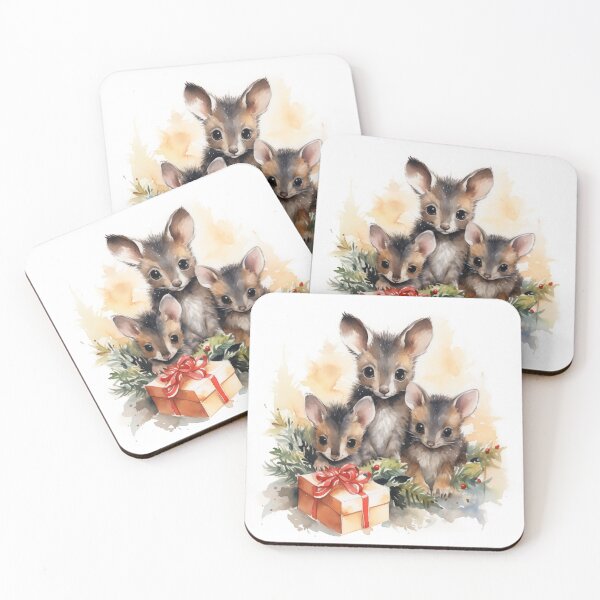 Item preview, Wallaby Christmas (watercolor design 1) designed and sold by Samuelsboro.