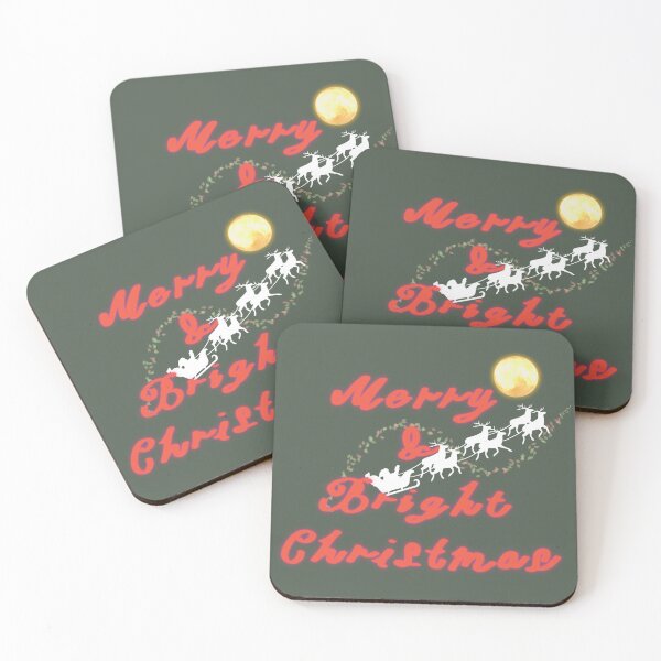 Item preview, Cozy Christmas | traditional merry and bright christmas joy cheer  | dark green designed and sold by DrStickerManiac.