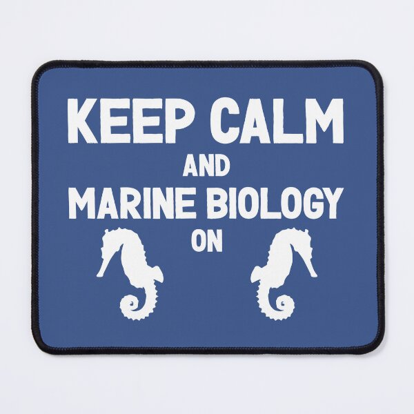 Item preview, Keep Calm and Marine Biology On - Seahorses and Marine Biology Lovers (White Design) designed and sold by Spiprinto.