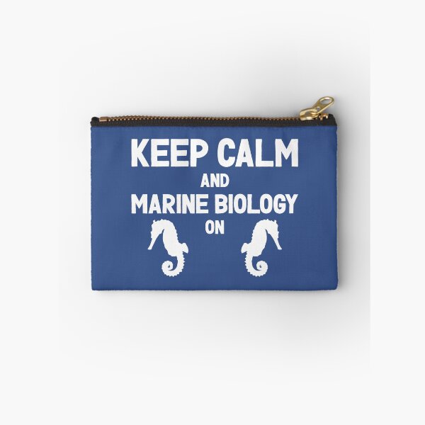 Item preview, Keep Calm and Marine Biology On - Seahorses and Marine Biology Lovers (White Design) designed and sold by Spiprinto.