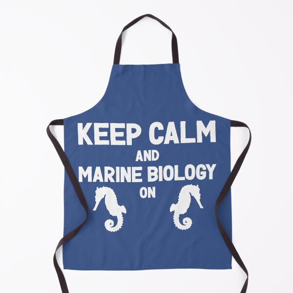 Item preview, Keep Calm and Marine Biology On - Seahorses and Marine Biology Lovers (White Design) designed and sold by Spiprinto.