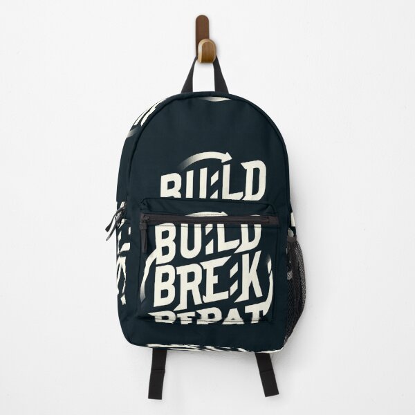 Item preview, Build, Break, Repeat" Entrepreneur Motivation designed and sold by EmprendeHoy.
