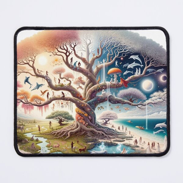Item preview, M.C. Escher Inspired Surreal Morphing geometric designed and sold by divinedeco1925.