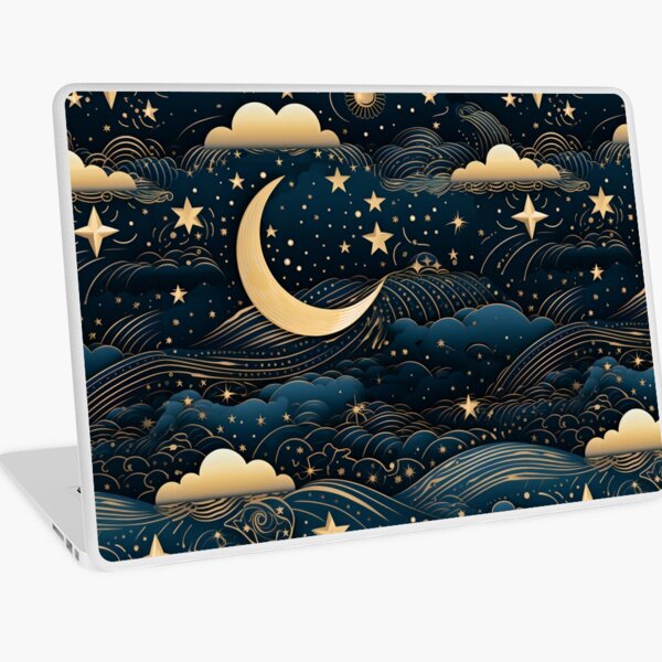 Item preview, Lune céleste et étoiles designed and sold by SavvyCacti.