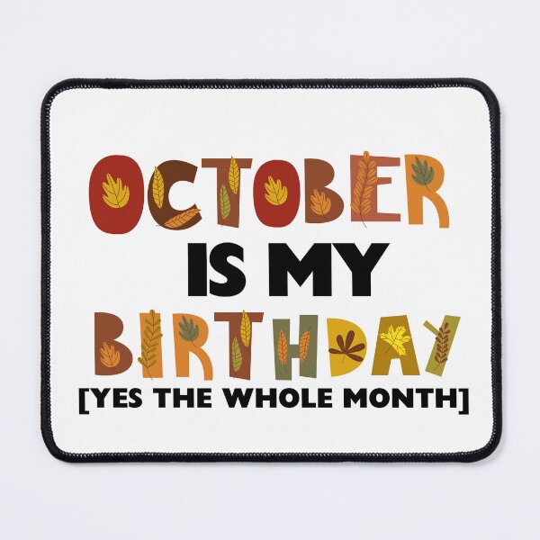 Item preview, October is my birthday all month designed and sold by Miya-ArtShop.