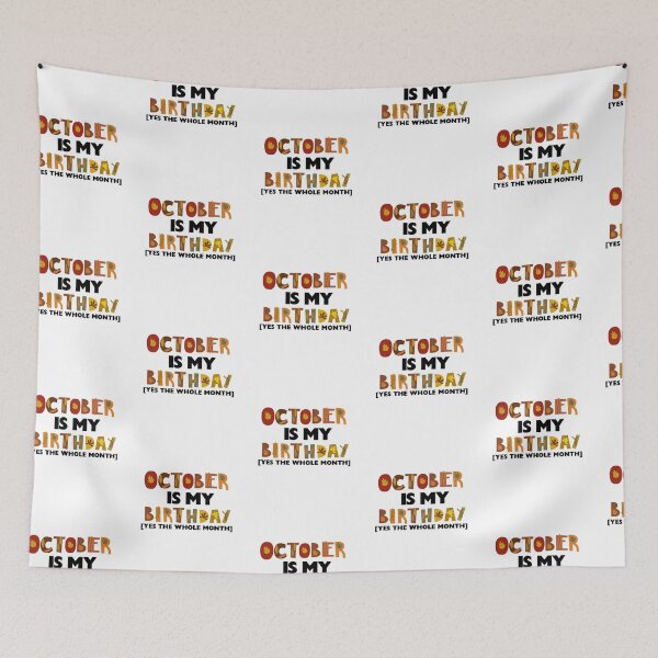 Item preview, October is my birthday all month designed and sold by Miya-ArtShop.
