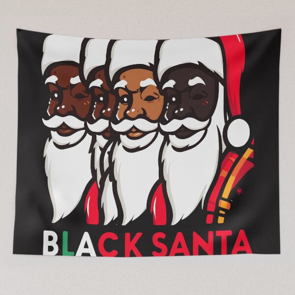 Item preview, Black Santa Coming To Town Funny Christmas designed and sold by KitonicTees.