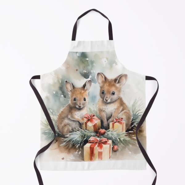 Item preview, Christmas Wallabies (watercolor design 2) designed and sold by Samuelsboro.