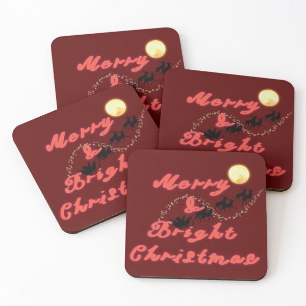 Item preview, Cozy Christmas | joyful reindeer moments | merry and bright christmas joy cheer | maroon designed and sold by DrStickerManiac.