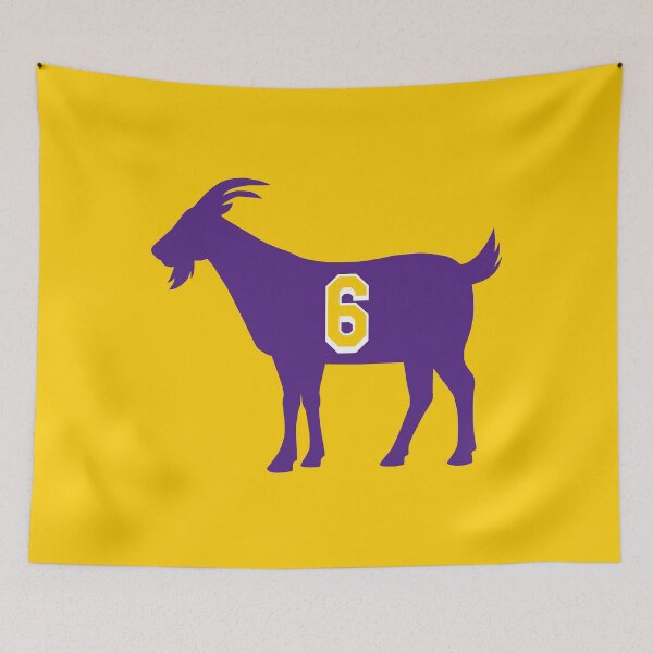 Item preview, Los Angeles GOAT - number 6 - Purple designed and sold by BuzzerBeater00.
