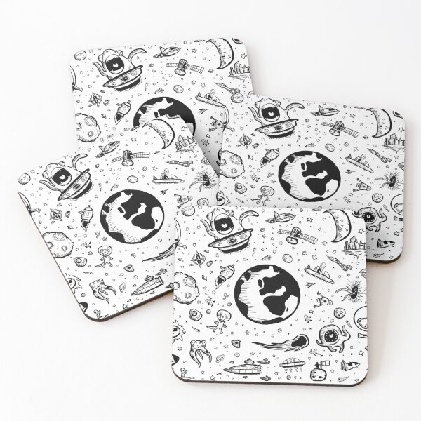 Item preview, Space Doodles - Fun Space Stuff - Line Art with Hashing designed and sold by ArtBySutherland.