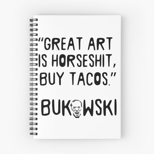 Item preview, Charles Bukowski Portrait and Taco Quote designed and sold by Unhinged Heather.