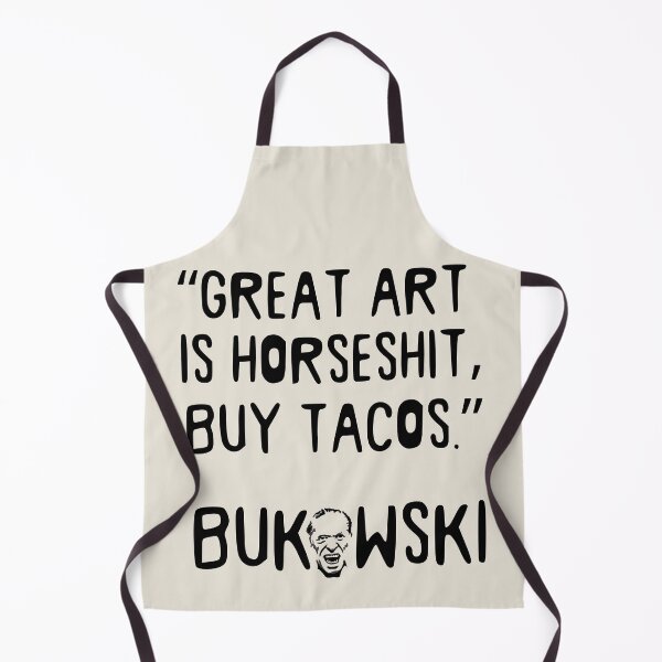 Item preview, Charles Bukowski Portrait and Taco Quote designed and sold by Unhinged Heather.