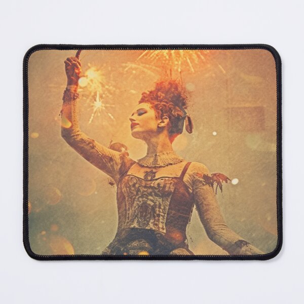 Item preview, Grungy Moody Retro Vintage Art Style Dark Circus Fire Performer designed and sold by AmandaArcane.