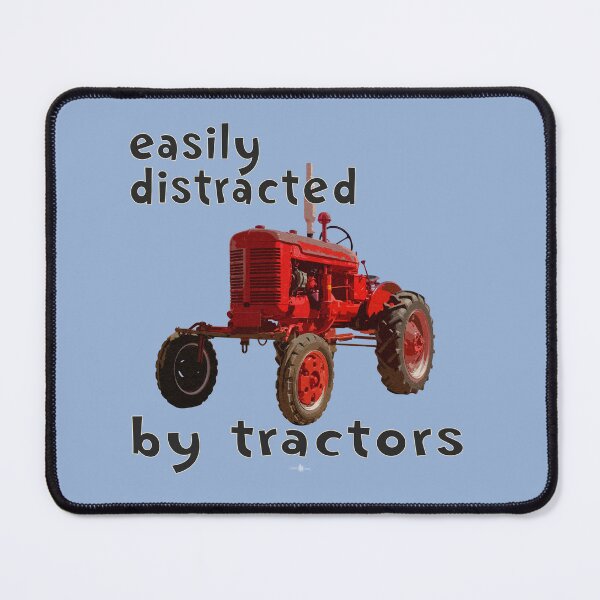 Item preview, easily distracted by tractors designed and sold by SEADOGPRINTS.