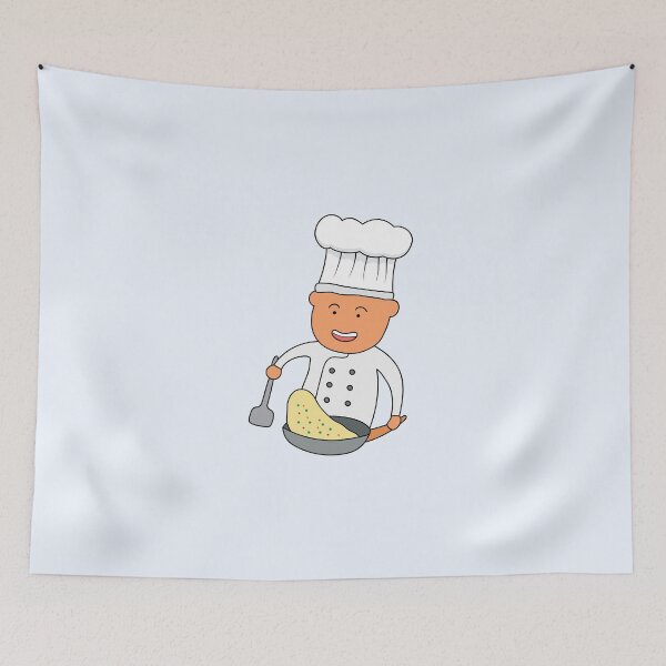 Item preview, chef cooking and flipping fried rice designed and sold by wordspotrayal.