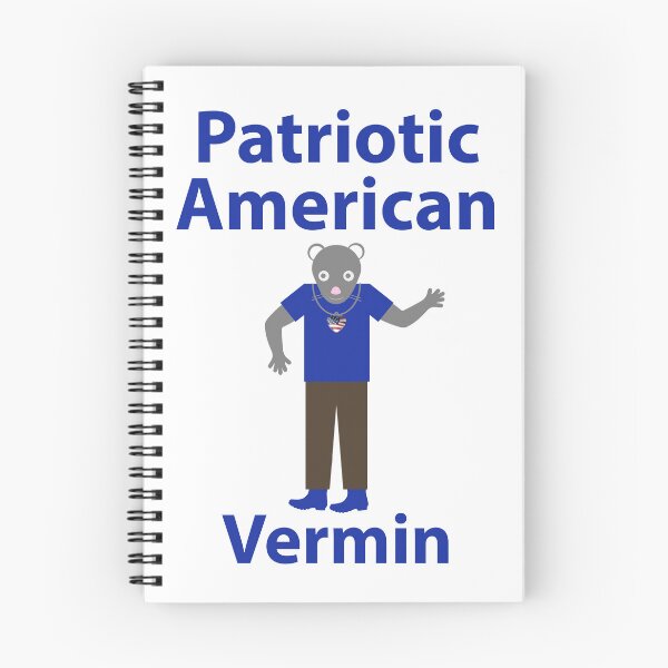 Item preview, Patriotic vermin cute anti Trump design  designed and sold by Rachel the Artist .
