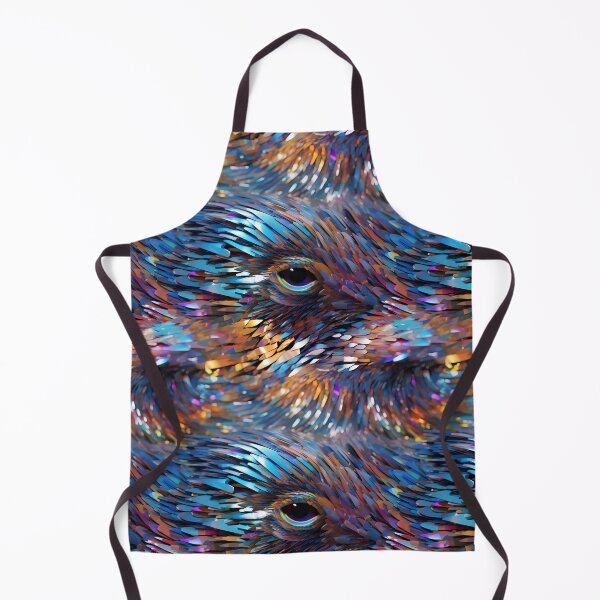 Item preview, Techno-Futurism Glitch Art: Iridescent Geometric Eagle Eye Grid designed and sold by polonuim210.