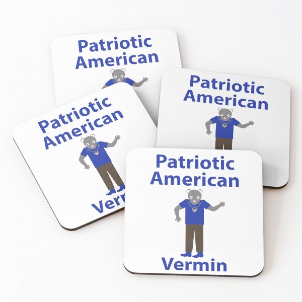 Item preview, Patriotic vermin cute anti Trump design  designed and sold by Rachel the Artist .