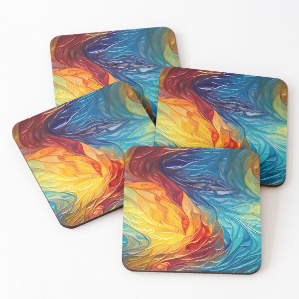 Item preview, Spectrum Mirage: Sunfire Illusions in Liquid Light Artistry designed and sold by polonuim210.