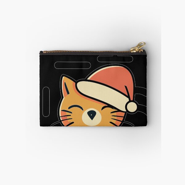Item preview, Cat in a Santa hat, Japanese letters, Christmas vibe. designed and sold by Charm-Creations.