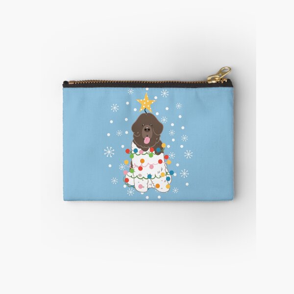 Item preview, Newfie Newfoundland Dog Christmas Tree - Brown White 6 designed and sold by Lulupainting.