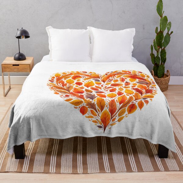 Item preview, Floral heart autumn leaves designed and sold by Seelenretter.