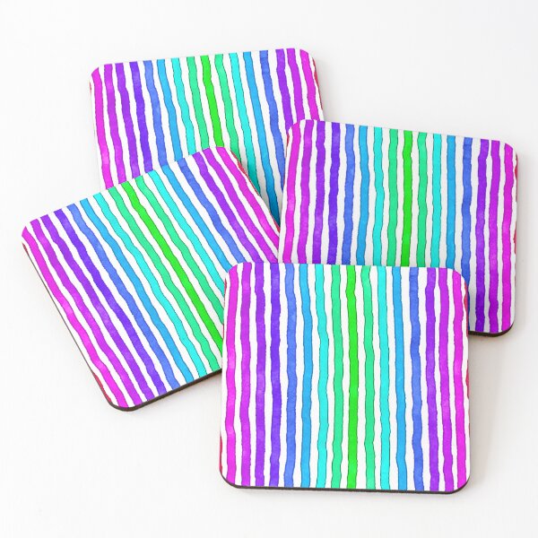 Item preview, Fuzzy Abstract Rainbow paint stripes designed and sold by SoshanaC.