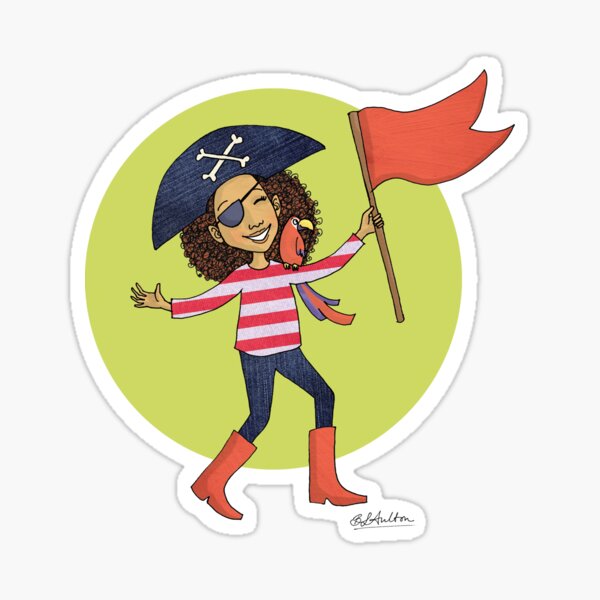 Pirate Girl Sticker