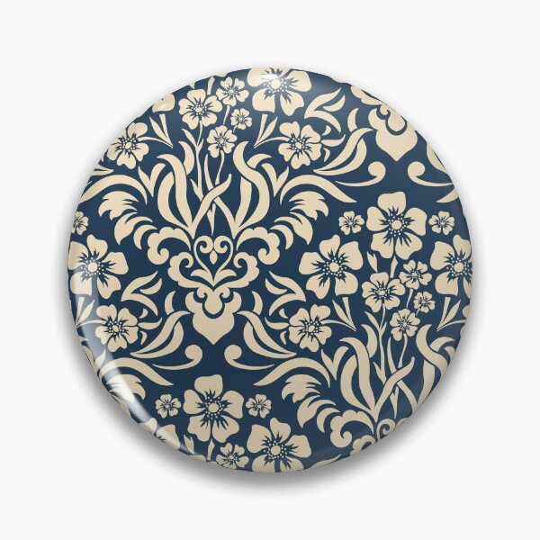 Item preview, Victorian pattern cream and blue designed and sold by WATEKE.